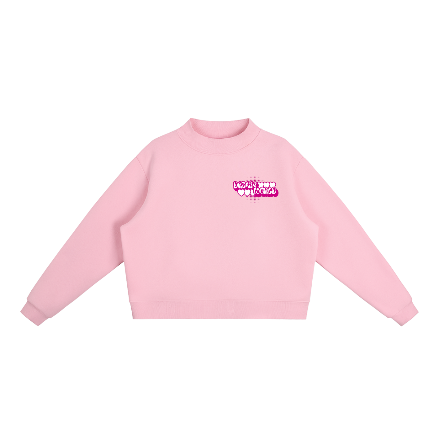 Dream World’s Essential Fleece Mid-Neck Crew Sweatshirt