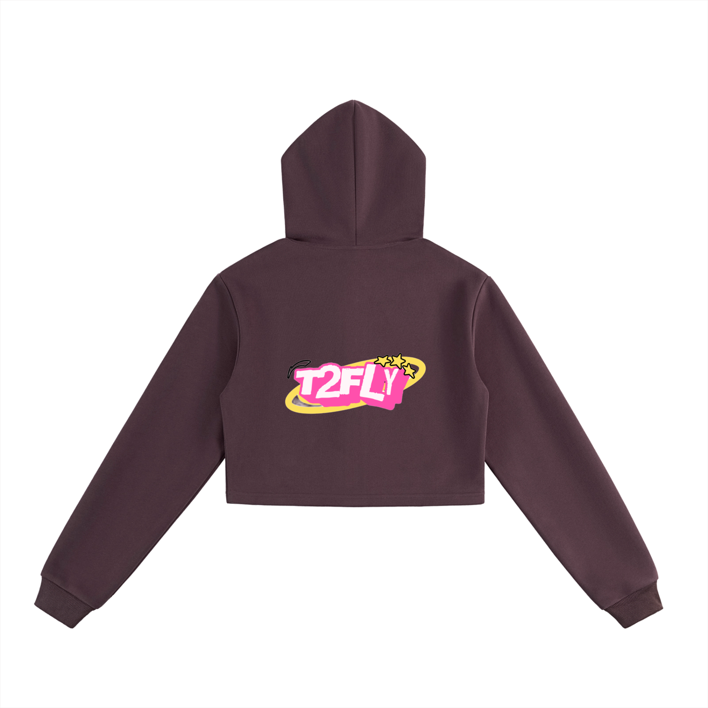 Dream World Essential Cropped Zip-Up Hoodie