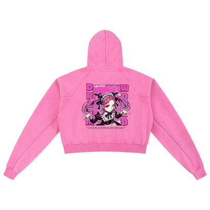 Snow Washed Cropped Hoodie